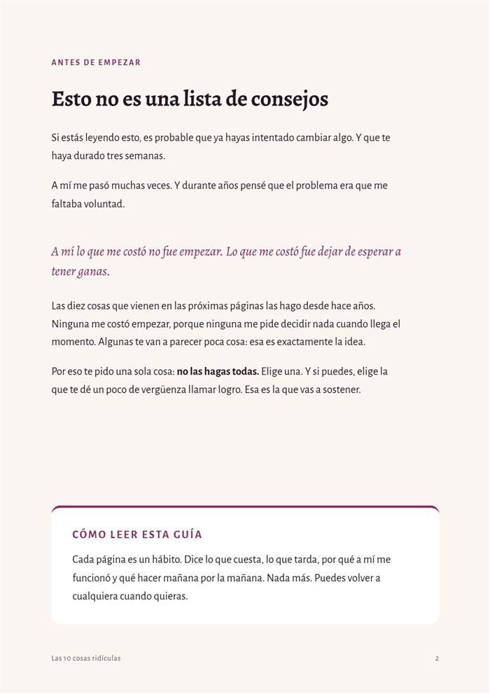 Cómo leer la guía
