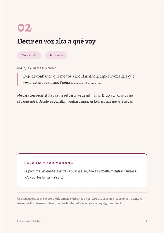 Otra página más del interior de la guía